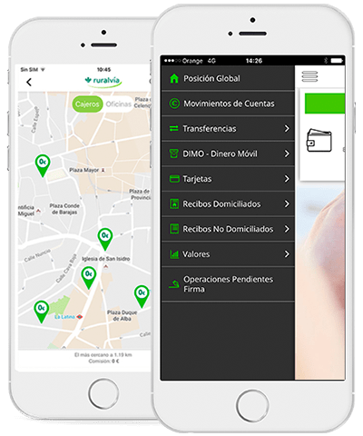 Pantalla de Servicio de alertas de ruralvía Pantalla de Servicio de alertas de ruralvía